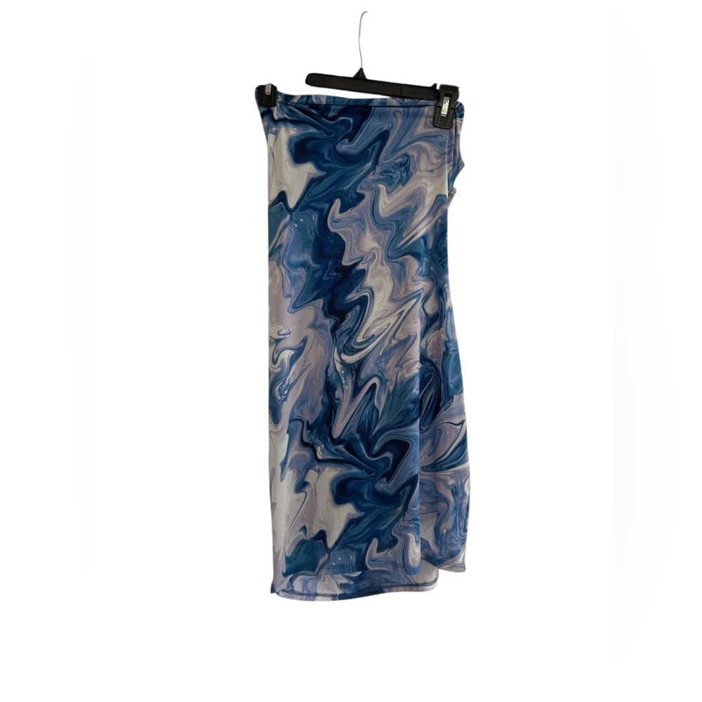 Urban Outfitters Blue and White Marble Print dress Size Small NEW